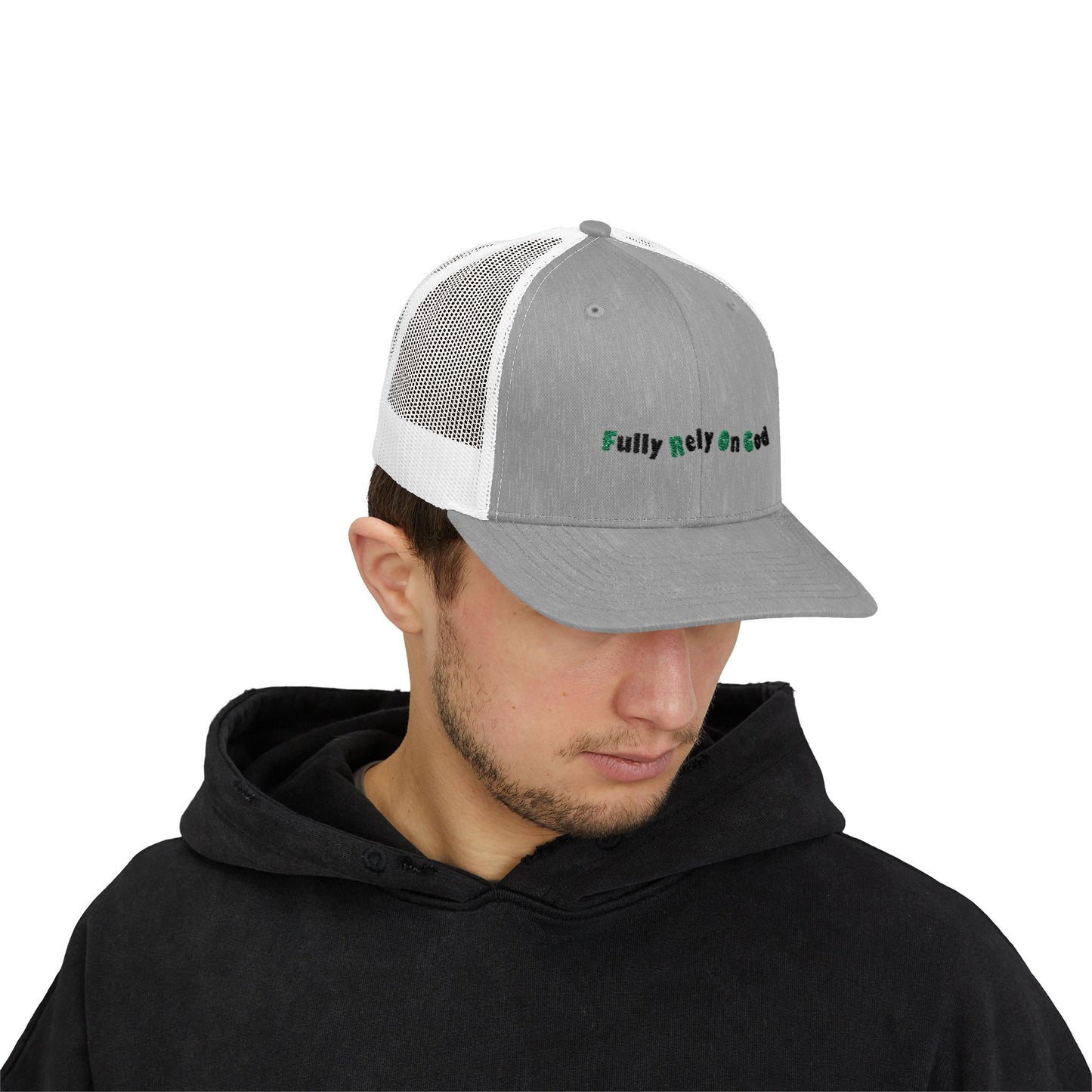 Fully Rely On God Snapback Trucker Cap