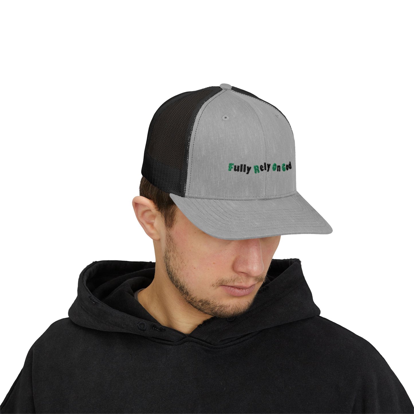 Fully Rely On God Snapback Trucker Cap