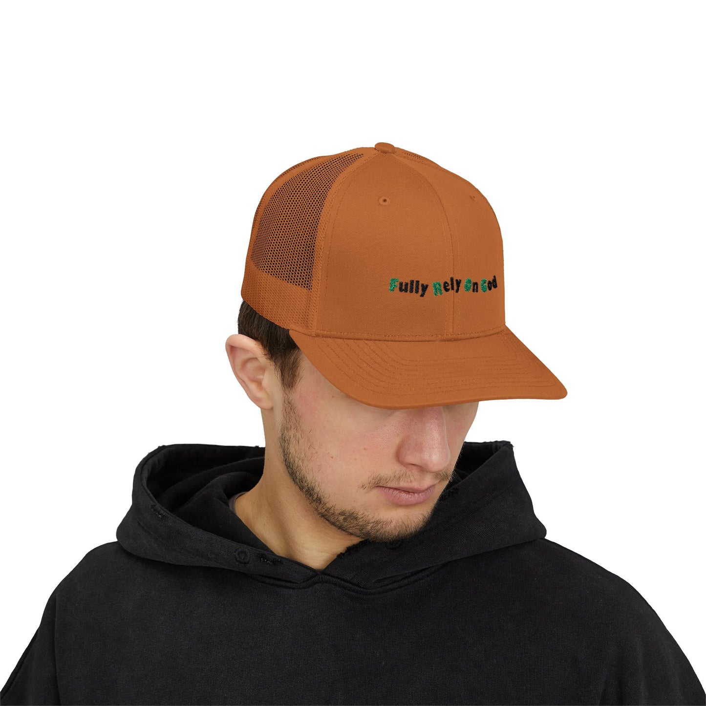 Fully Rely On God Snapback Trucker Cap