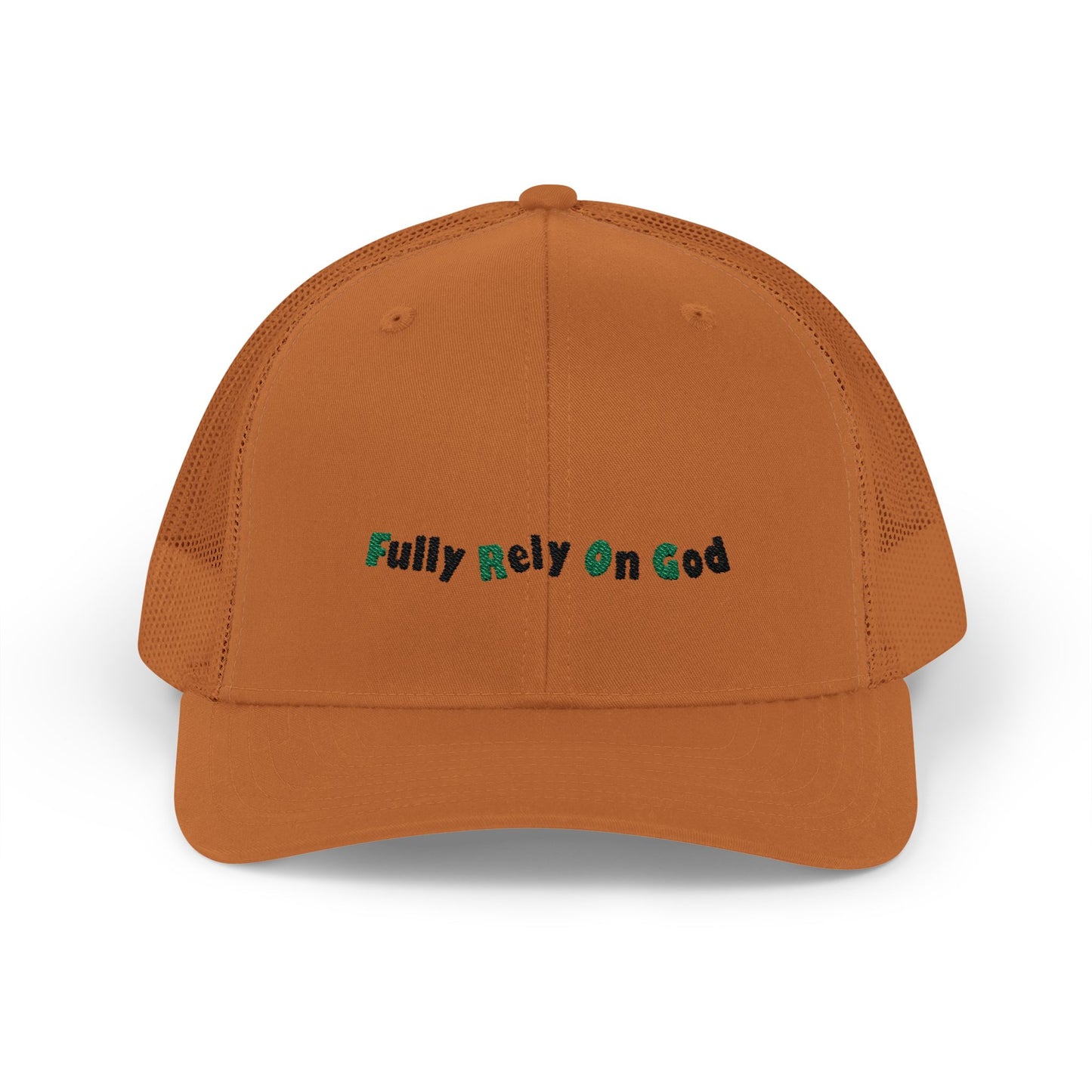 Fully Rely On God Snapback Trucker Cap