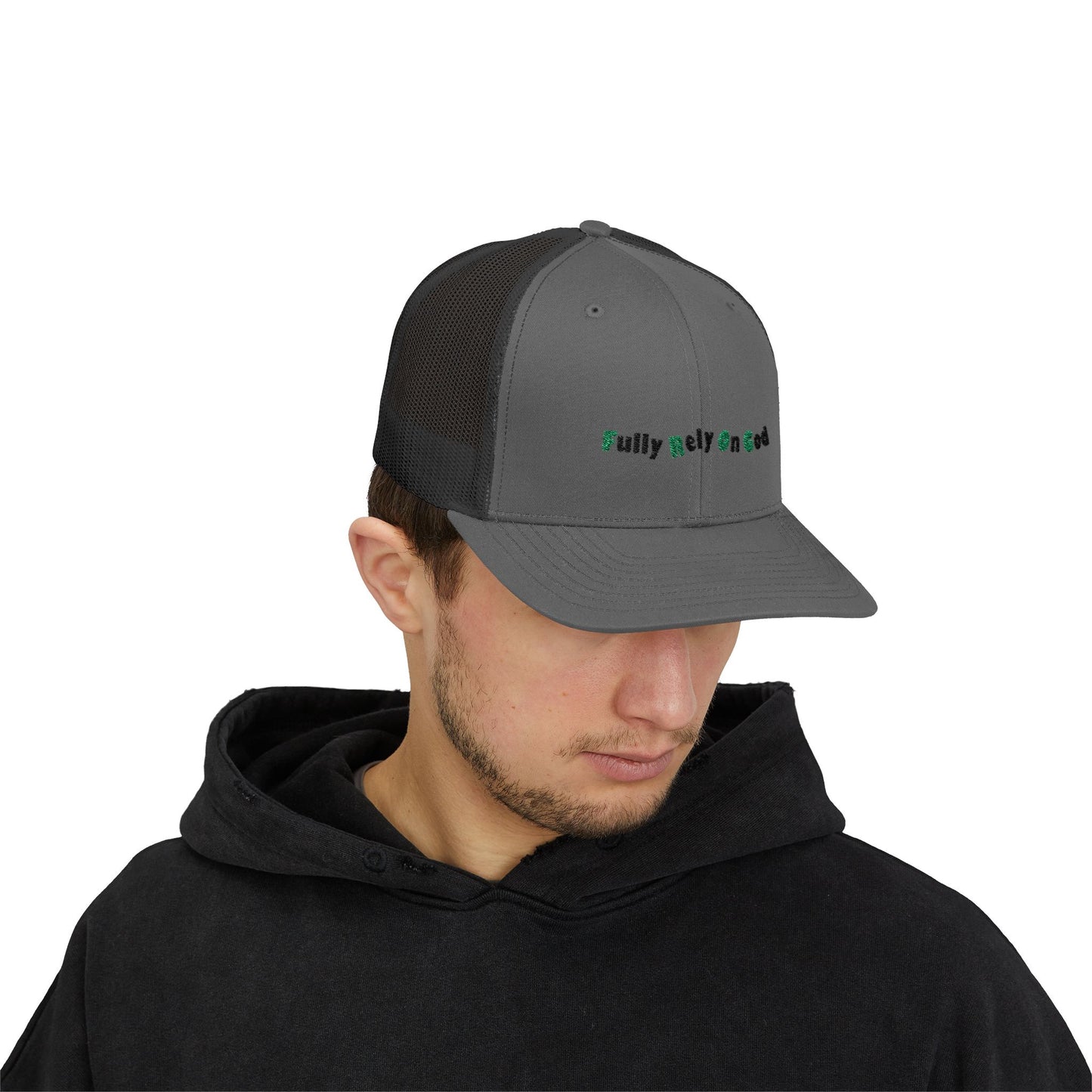 Fully Rely On God Snapback Trucker Cap