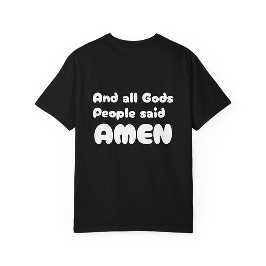 Colorful Cross Design Unisex Garment-Dyed T-Shirt